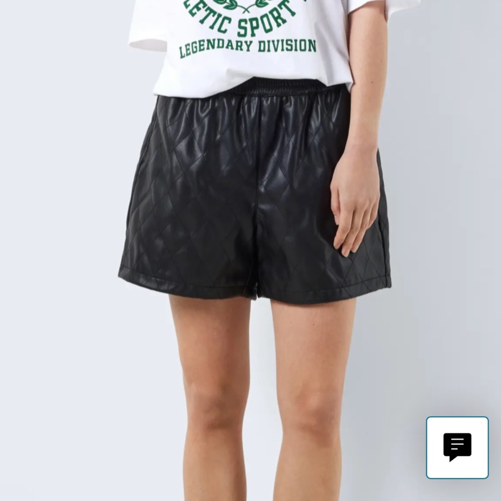 Lined Leather Shorts